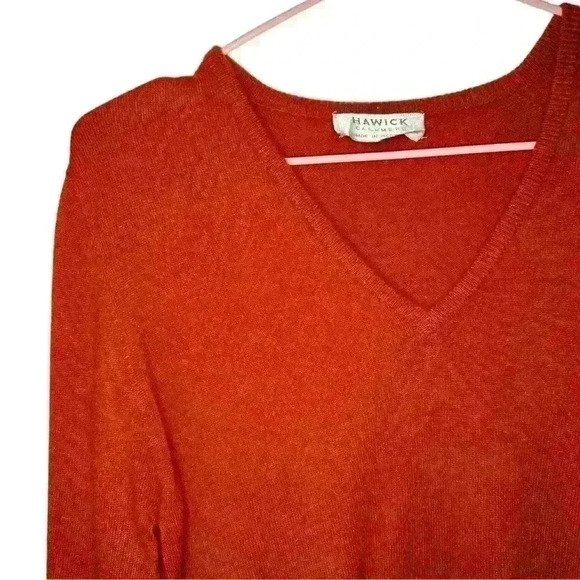 CASHMERE HAWICK ORANGE SWEATSHIRT - Picture 2 of 5